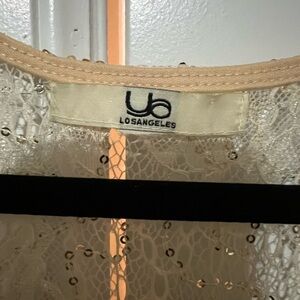 Ya Los Angeles cream form fitting dress